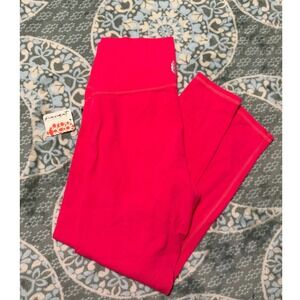 Free People Movement Good Karma Leggings Hot Pink High Rise 7/8 Length Womens M